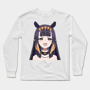 ninomae inanis beauty anime girl pixels Long Sleeve T-Shirt